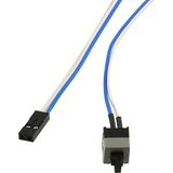 Alfais 4466 Atx Anakart Kasa Içi Power Açma Kapama Buton Kablosu 50 cm Kırmızı Renk Uyumlu