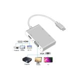 Alfais 4498 USB 3.1 Type-C To HDMI / VGA / DVI / USB 3.0 Dönüştürücü Adaptör
