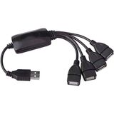 Alfais 4503 4 Port USB Hub Çoklayıcı Çoğaltıcı Splitter Switch