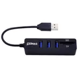 Alfais 4690 USB HUB 3 Port Microsd TF SD Kart Okuyucu Çoklayıcı