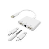 Alfais 4756 Lightning Kulaklık Şarj Çoklayıcı Çevirici Dönüştürücü Adaptör