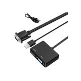 Alfais 4772 VGA To VGA + HDMI + 3.5 mm Çevirici Adaptör