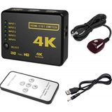 Alfais 4775 HDMI Switch 5 Port Kumandalı 4K Ultra HD Destekli Çoklayıcı Modeli