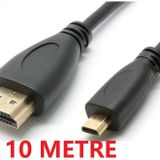 Alfais 4779 Micro Hdmi To Hdmi Çevirici Mikro Dönüştürücü Adaptör Tv Kablosu Tablet/Laptop 10 Metre