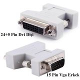 Alfais 4869 VGA DVI 24+5 Çevirici Dönüştürücü Adaptör