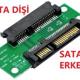 Alfais 4902 Sata Erkek To Sata Dişi Çevirici 4902P 2.5 3.5 22 Pin Dönüştürücü