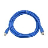 Alfais 4919 USB 3.0 1.5 Metre Mavi Erkek Erkek Ara Bağlantı Kablosu Dayanıklı Materyal