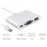 Alfais 4961 USB 3.1 Type C to Vga USB 3.0 Çevirici Dönüştürücü Adaptör Kablosu