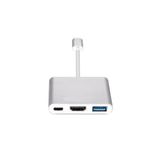 Alfais 4962 USB 3.1 Type C to HDMI USB 3.0 Dönüştürücü Adaptör Kablosu