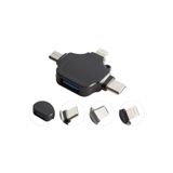 Alfais 5003 Lightning iPhone Type-C Micro USB 3in1 USB 3.0 Dişi Mouse Flash Otg Çevirici Adaptör