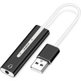 Alfais 5072 7.1 USB Harici Ses Kartı 3.5mm Dönüştürücü Özellikli Siyah Renkli