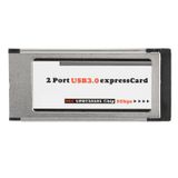 Alfais 5120 2 Port USB 3.0 34 mm Express Cardpus Pcmcia Adaptör Kartı