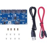 Alfais 5136 1 to 5 Sata Port 4 Çoklu Hub Çoklayıcı Switch Adaptör Splitter Kart Çevirici
