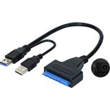 Alfais 5142 USB 3.0 2.5 3.5 İnç Sata HDD SSD Harddisk Çevirici Dönüştürücü Disk Kablosu Yüksek Hız Destekli