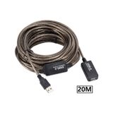 Alfais 5228 Aktif USB Dişi Erkek Uzatma Kablosu 20 M