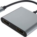 Alfais 5257 Type C HDMI 4K 60 hz Splitter Switch Ekran Monitör Çoğaltıcı Çoklayıcı