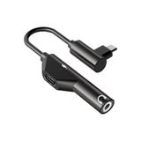 Alfais 6029 USB Type C To 3.5mm Çevirici Dönüştürücü Adaptör Kulaklık Aux Ses ve Şarj 2'si 1 Arada