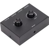 Alfais 6078 Ses Kulaklık Hoparlör 4 Port Aux Switch Çoklayıcı Çevirici 3.5mm Stereo Audio Seçici