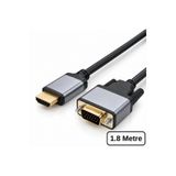 Alfais 6101 HDMI To VGA Görüntü Çevirici Dönüştürücü Adaptör Monitör Uydu Tv Kablosu 1.8m