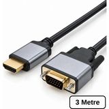 Alfais 6102 HDMI To VGA Görüntü Çevirici Dönüştürücü Adaptör Monitör Uydu Tv Kablosu 3m
