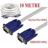 Alfais AL-4630 Vga To Vga 10 m Bilgisayar Laptop Projeksiyon Bağlantı Kablosu