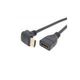 Alfais AL-4667 Dişi - Erkek Uzatma 90 Derece 1 m HDMI Dirsek Kablosu