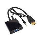 Alfais HDMI To VGA Dönüştürücü Kablo Ses Destekli Uyumlu Cihazlar İçin Yüksek Performans