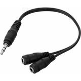 Alfais Kulaklık Çoklayıcı Stereo Splitter 3.5 mm Kablo Dayanıklı Tasarım ile