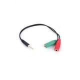 Alfais Mikrofonlu Kulaklik Icin 3,5Mm Birlestirici Splitter Kablo