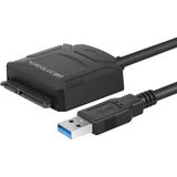 Alfais USB 4356 3.0 2.5 3.5 İnç Sata HDD SSD Harddisk Çevirici Dönüştürücü Kablo Yüksek Hız Destekli