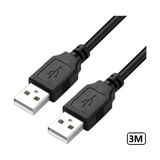 Alfais USB Uzatma Kablosu 3 Metre Erkek Erkek Bağlantı Tipi USB 2.0 Dayanıklı Tasarım