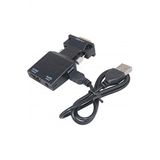 Alfais Vga To Hdmi Görüntü Ses Çevirici Dönüştürücü Aktif Güç Girişli