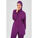 Alfasa Basic Tesettür Mayo - Patlıcan Moru - 2XL