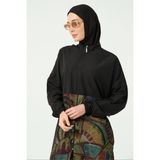 Alfasa Mistral File Detaylı Tesettür Mayo - Siyah - 2XL