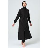 Alfasa Water Uzun Tesettür Mayo - Siyah