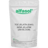 Alfasol Toz Jelatin (Sığır Jelatini) (200 Bloom) (E441) 250 gr