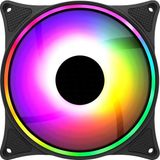 Alfatech 12 cm Rainbow LED Kasa Fanı – Molex 4 Pin – Sessiz Soğutma Fanı - 5 ADET