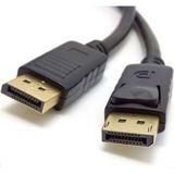 Alfatech 3 Metre 1.4V – 60Hz 144Hz 165Hz 240Hz Displayport To Displayport Görüntü Aktarım Kablosu - 0 - Siyah
