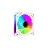 Alfatech AT-12ARGB 120 mm Double Ring Aynalı Argb Beyaz Kasa Fanı – Soğutma Fanı - 2 ADET