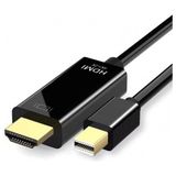 Alfatech Mini Displayport To HDMI Çevirici Kablo 2k 4K 1.8 Metre - 0 - Siyah