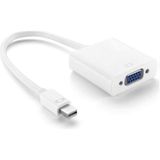 Alfatech Mini Displayport → VGA Çevirici Dönüştürücü Adaptör - Beyaz