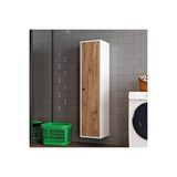 Alfimo Mobilya Mila Banyo Kileri Çok Amaçlı Dolap Banyo Dolabı Duvara Monte Beyaz ve ceviz Atlantik Çam Ceviz&Beyaz