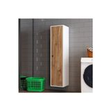 Alfimo Mobilya Mila Banyo Kileri Çok Amaçli Dolap Banyo Dolabi Duvara Monte Beyaz&Ceviz Atlantik Çam
