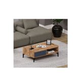 Alfimo Mobilya ODION ORTA SEHPA -MODERN CEVİZ&ANTRASİT RENK SALON SEHPASI AFM160