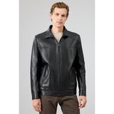 Alfred Erkek Siyah Deri Mont 25WGE65791M - XL