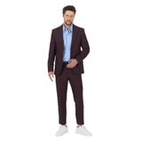 Alfredo Erkek Bordo İlkbahar-Yaz Slim Fit 2'li Takım Elbise Bordo 54/6