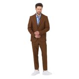 Alfredo Erkek Camel İlkbahar-Yaz Slim Fit 2'li Takım Elbise Camel 48/6
