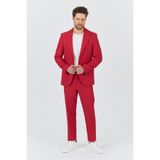 Alfredo Erkek Kırmızı İlkbahar-Yaz Slim Fit 2'li Takım Elbise Kırmızı 48/6
