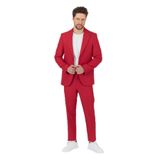 Alfredo Erkek Kırmızı İlkbahar-Yaz Slim Fit 2'li Takım Elbise Kırmızı 54/6