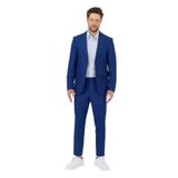 Alfredo Erkek Saks İlkbahar-Yaz Slim Fit 2'li Takım Elbise Saks 48/6